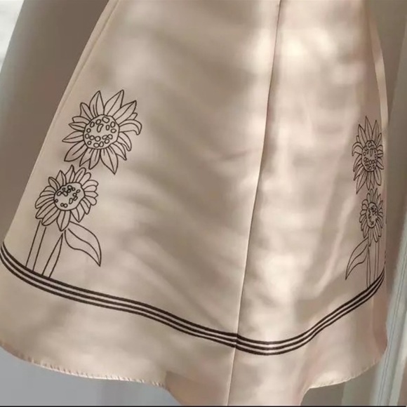 Now In Solairè Runway Sexy Strapless Botanics Print Midi Dress, Boho Luxury Gown - Picture 9 of 11